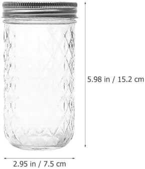 Sturdy 2-Pack Glass Jam Pots for Canning Storage
