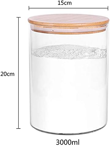 2x Small 100oz Glass Jars 3x Large Kitchen Canisters Bundle 10oz - 26kg