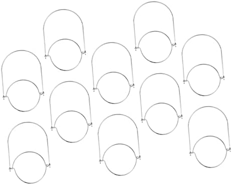 Sturdy 10-Piece Set of Stainless Steel Mason Jar Hanging Hooks