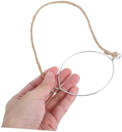 5pk Mason Jar Hangers Iron Hemp Made