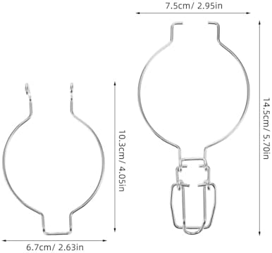 Sturdy stainless steel Mason jar wire hanger with wide mouth