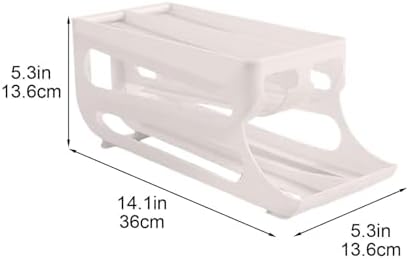 2 Tiers Eggs Holder - Auto Rolling Fridge Organizer