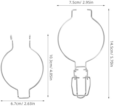 Luxshiny 10pc Metal Wire Hangers for Mason Jars
