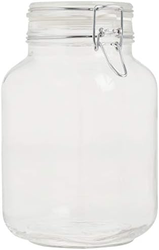 Italian Glass Jar for Preserves and Jams Airtight Design