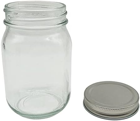 16 oz Glass Jar Set of 6