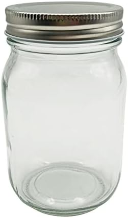 16 oz Glass Jar Set of 6