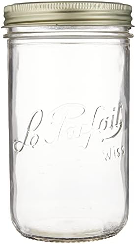 Le parfait 922940 Double Cap Jar with lid Capacity 338 oz