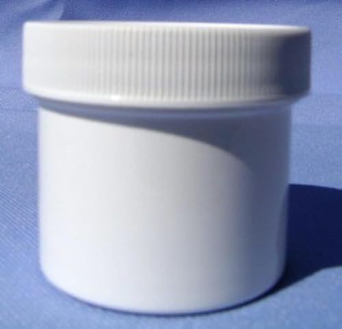 Premium White Plastic Jar with Flat Lid - 8 Oz 6 Per Bag