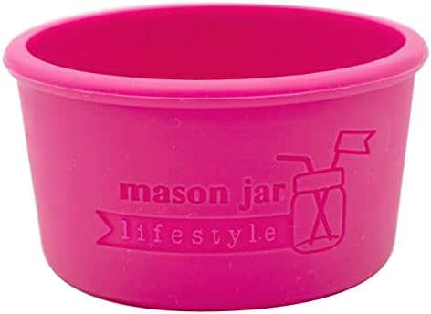 Mason Jar Lifestyle 4oz Silicone Sleeve 2 Pack - Berry Pink