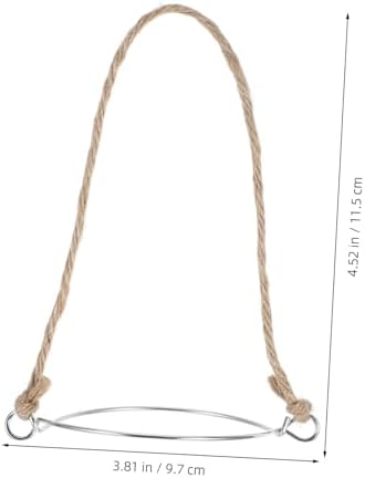 5pk Mason Jar Hangers Iron Hemp Made