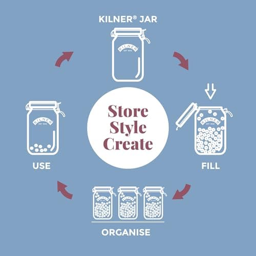 Kilner Square Clip Top Jar 3L