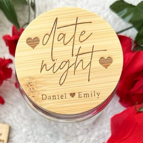 Custom Candle Mason Jar with Engraved Date Night Ideas