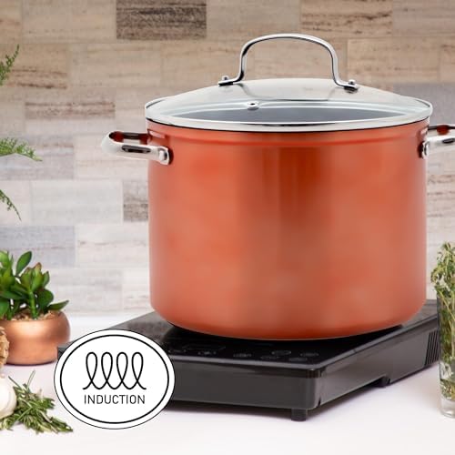 Non-Stick Ceramic Cookware Set with Shatter-Proof Lids