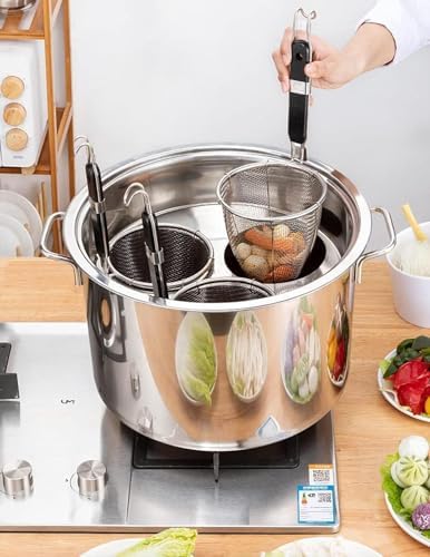 5 Holes Stainless Steel Pasta Pot - Must-Have for Home Kitchen