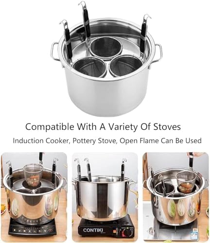 UNbit 201 stainless steel pasta pots with 3 inserts