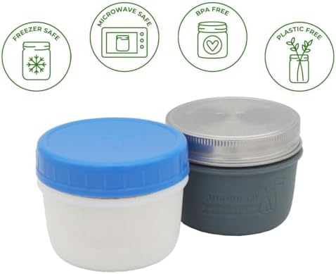 Versatile Silicone Protection for 8oz Mason Jars