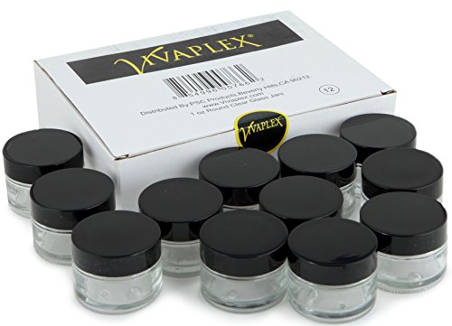 Vivaplex - 12 oz Clear Glass Jars with Inner Liners