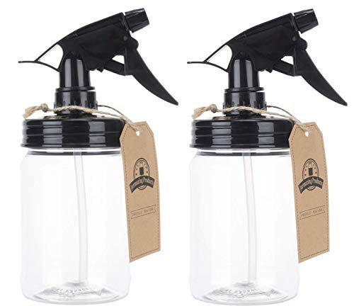 Jarmazing Products Mason Jar Sprayer - Black - 2 Pack