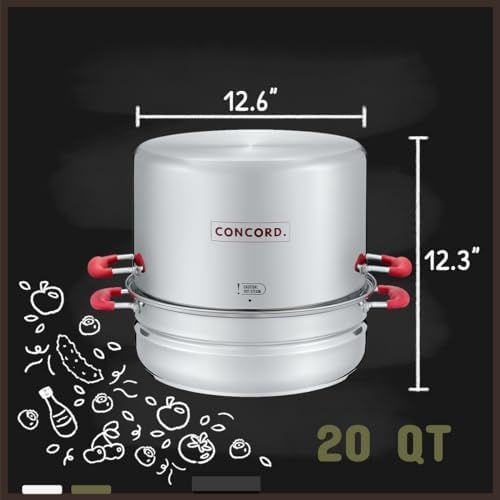 Concord Stainless Steel TurboSteam Canner Set