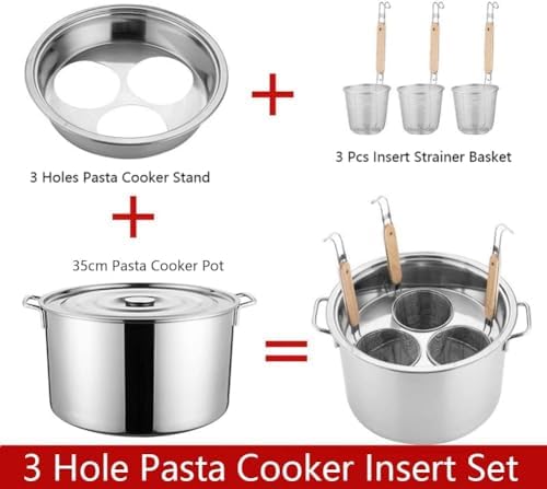 Sturdy and Functional Pasta Pots Set for Home or Kitchen Use