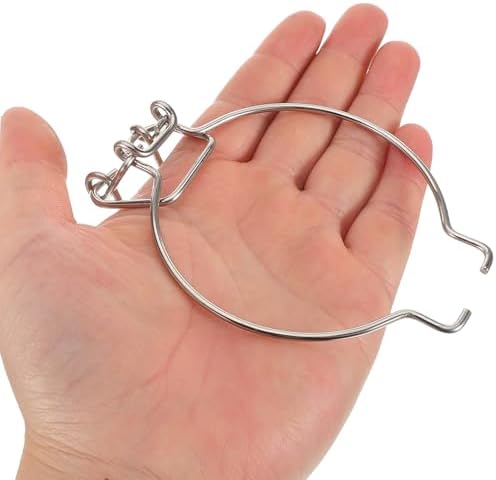 Sturdy stainless steel Mason jar wire hanger with wide mouth