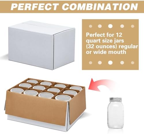 6 Piece Canning Jar Storage Boxes with Dividers