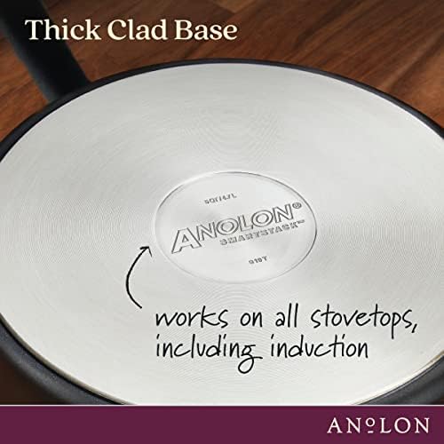 Anolon SmartStack Perfect Pan Stack Nonstick Cookware Set Easy to Store