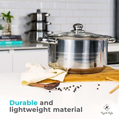 12-Piece Stainless Steel Pot Cookware Set