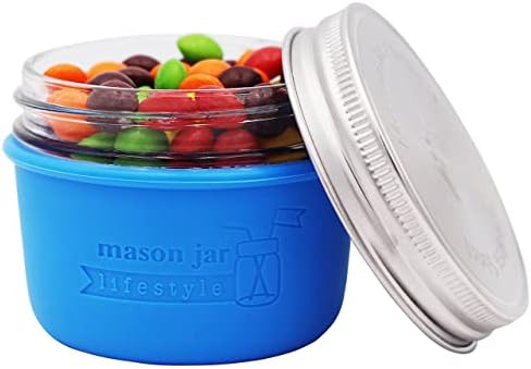 Versatile Silicone Protection for 8oz Mason Jars