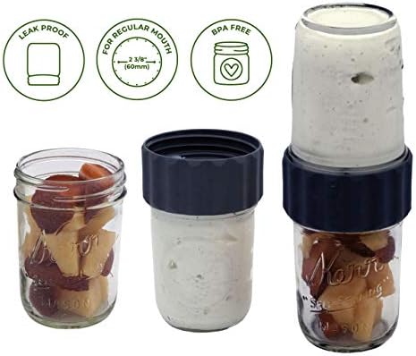 2-in-1 Lid for Connecting Two Mason Jars