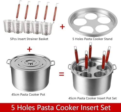 Sturdy Stainless Steel Pasta Cooker Set for Home Commercial Use