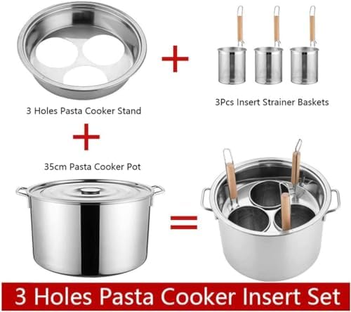 UNbit Pasta Pots Set with Strainer for Home Cooking
