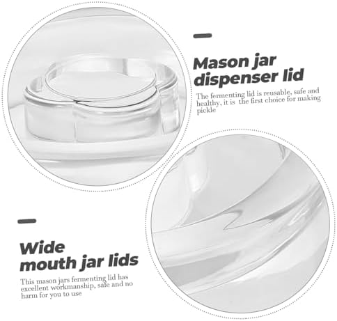 Hoement 2pcs Fermented Glass Weights for Mason Jars 1