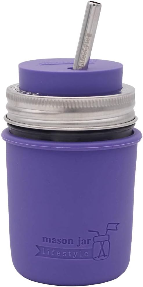 Perfect 5-Pack Silicone Sleeves for Mason Jars by Mason Jar Lifestyle