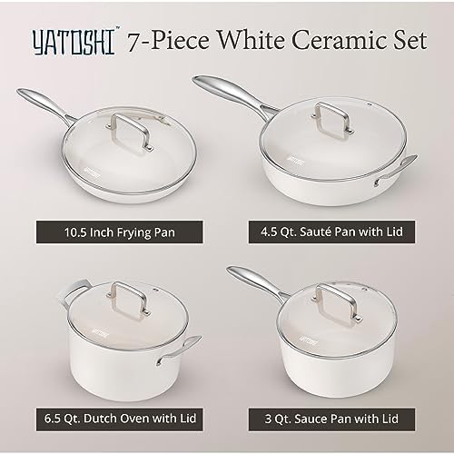 Nonstick Ceramic Cookware Set for Safe Delicious Cooking