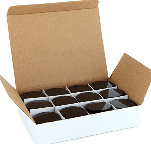 Vivaplex - 12 oz Clear Glass Jars with Inner Liners