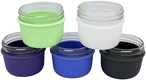 Versatile Silicone Protection for 8oz Mason Jars