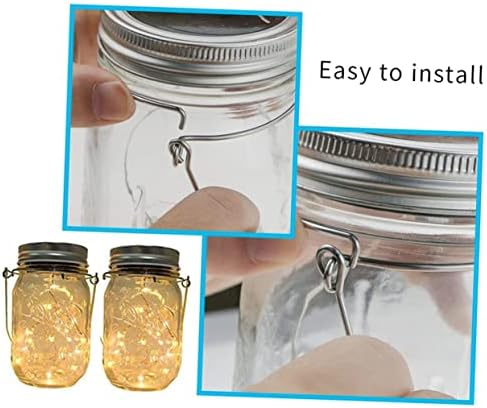 Sturdy 10-Piece Set of Stainless Steel Mason Jar Hanging Hooks