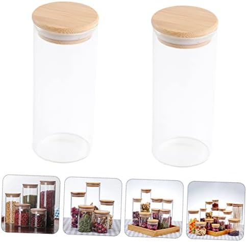 IMIKEYA Sealed Jar Candy Storage Jar 2 Sets