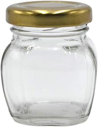 2 oz Glass Jars with Gold Lid for Honey More 24Pack