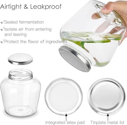 Danmu Glass Jars with Airtight Lid