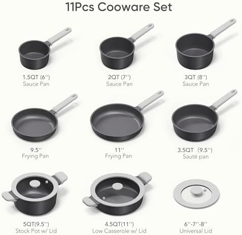 11-Piece Non-Stick Cookware Set
