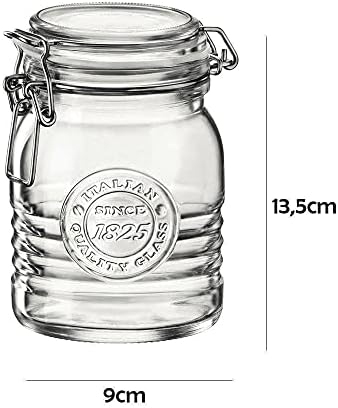 Bormioli Rocco Officina1825 Clear Jar with Swing Top 17 Oz 1 Count