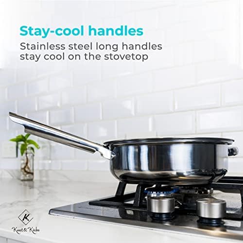 12-Piece Stainless Steel Pot Cookware Set
