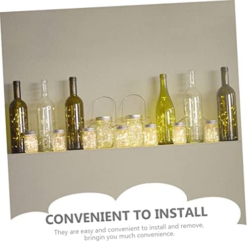 Sturdy 10-Piece Set of Stainless Steel Mason Jar Hanging Hooks