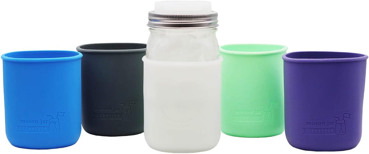Quart Silicone Sleeves for Mason Jars