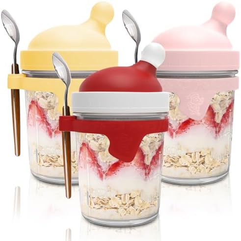 Overnight Oats Mason Jar Set