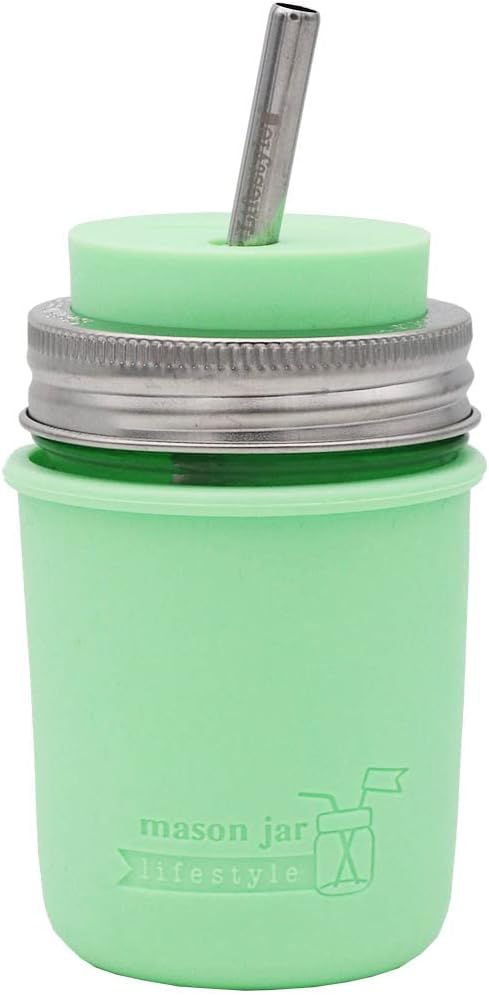 Perfect 5-Pack Silicone Sleeves for Mason Jars by Mason Jar Lifestyle