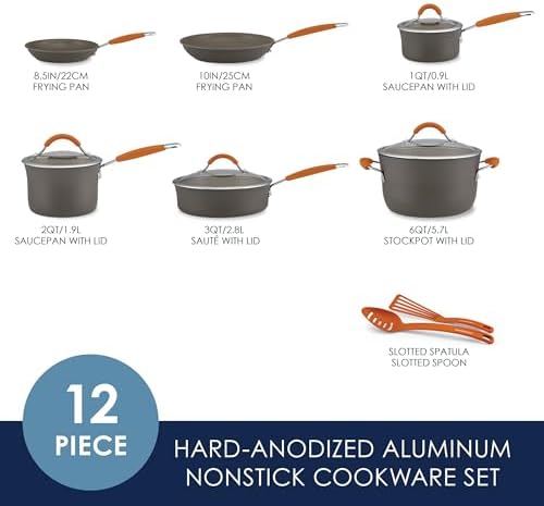 Rachael Ray Cucina Dishwasher Safe Cookware Set