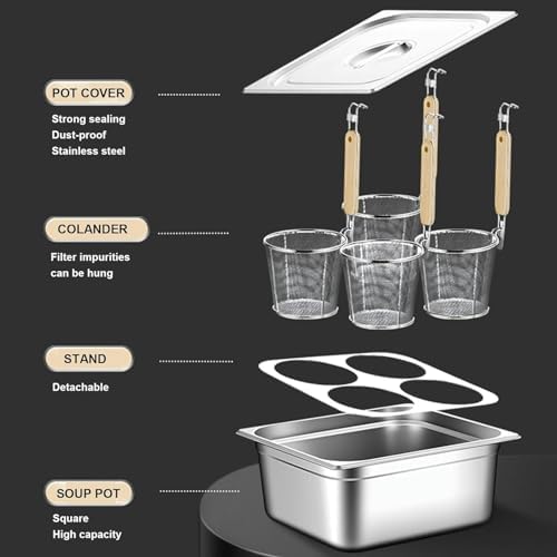 Stainless Steel Pasta Cooker Basket by BINGWANG